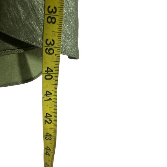 Adrianna Papell Green Tiered Knee Length Formal Dress Bolero Jacket Set 6 - Picture 7 of 10